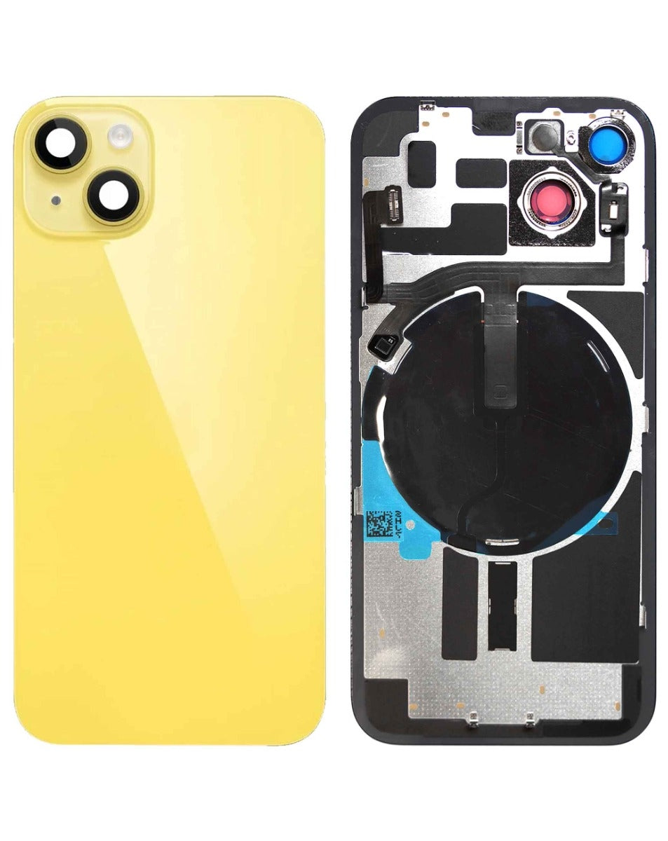 Back Glass for iPhone 14 (Yellow) (Service Pack)