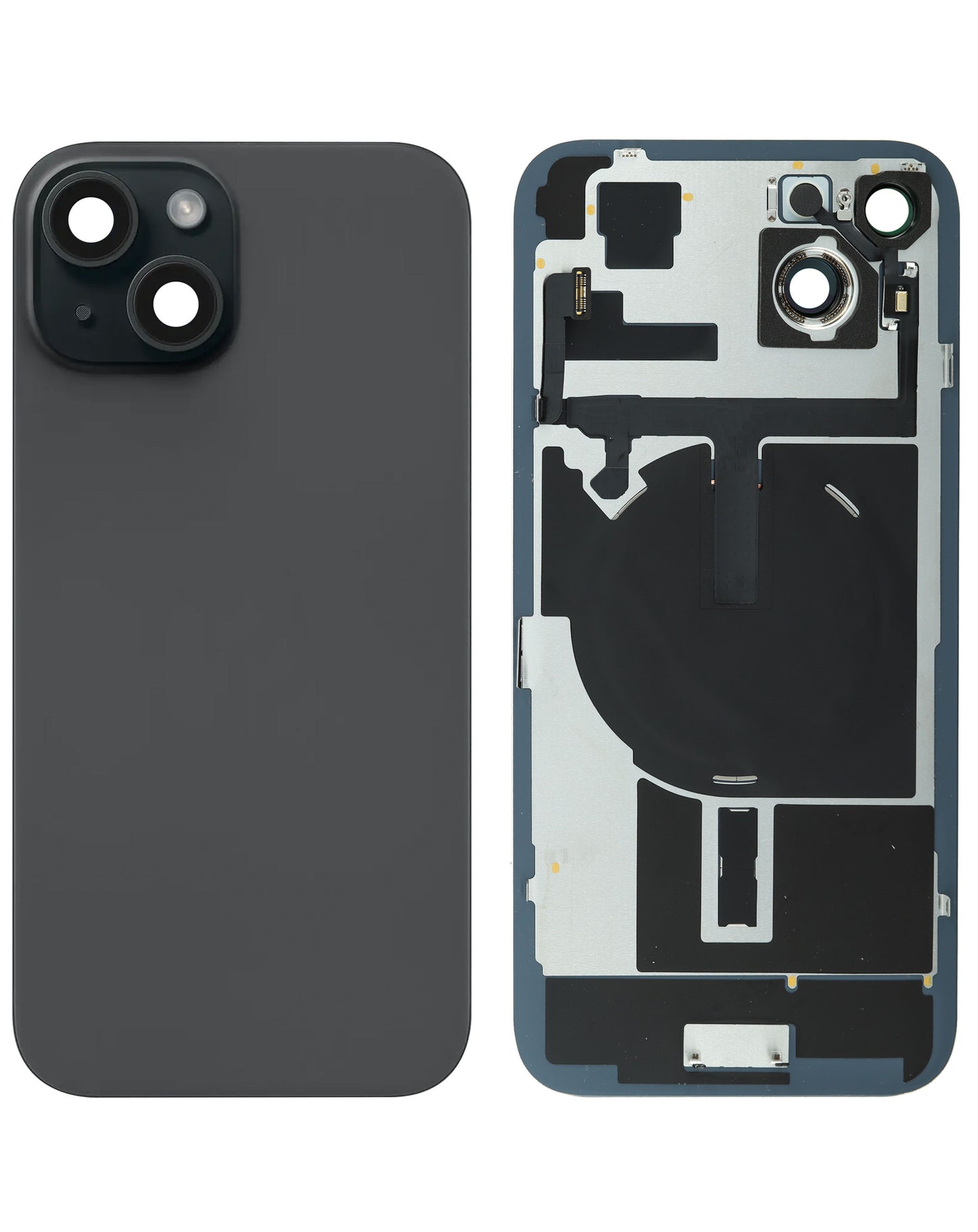 Back Glass for iPhone 15 (Service Pack) (Black)