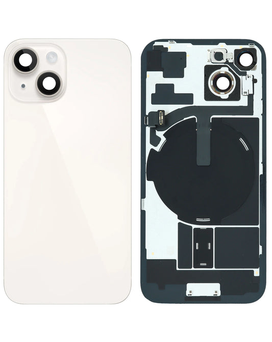 Back Glass for iPhone 15 (White) (Service Pack)