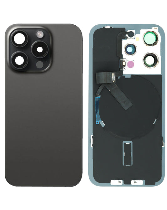 Back Glass for iPhone 15 Pro (Black Titanium)(Service Pack)