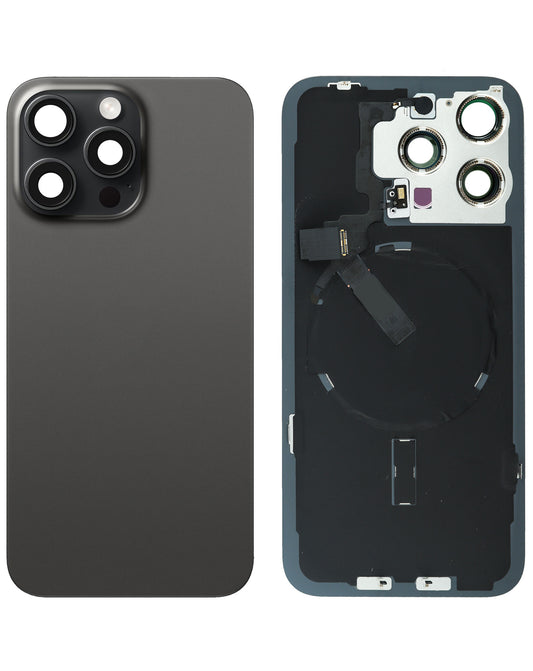 Back Glass for iPhone 15 Pro Max (Black Titanium) (Service Pack)