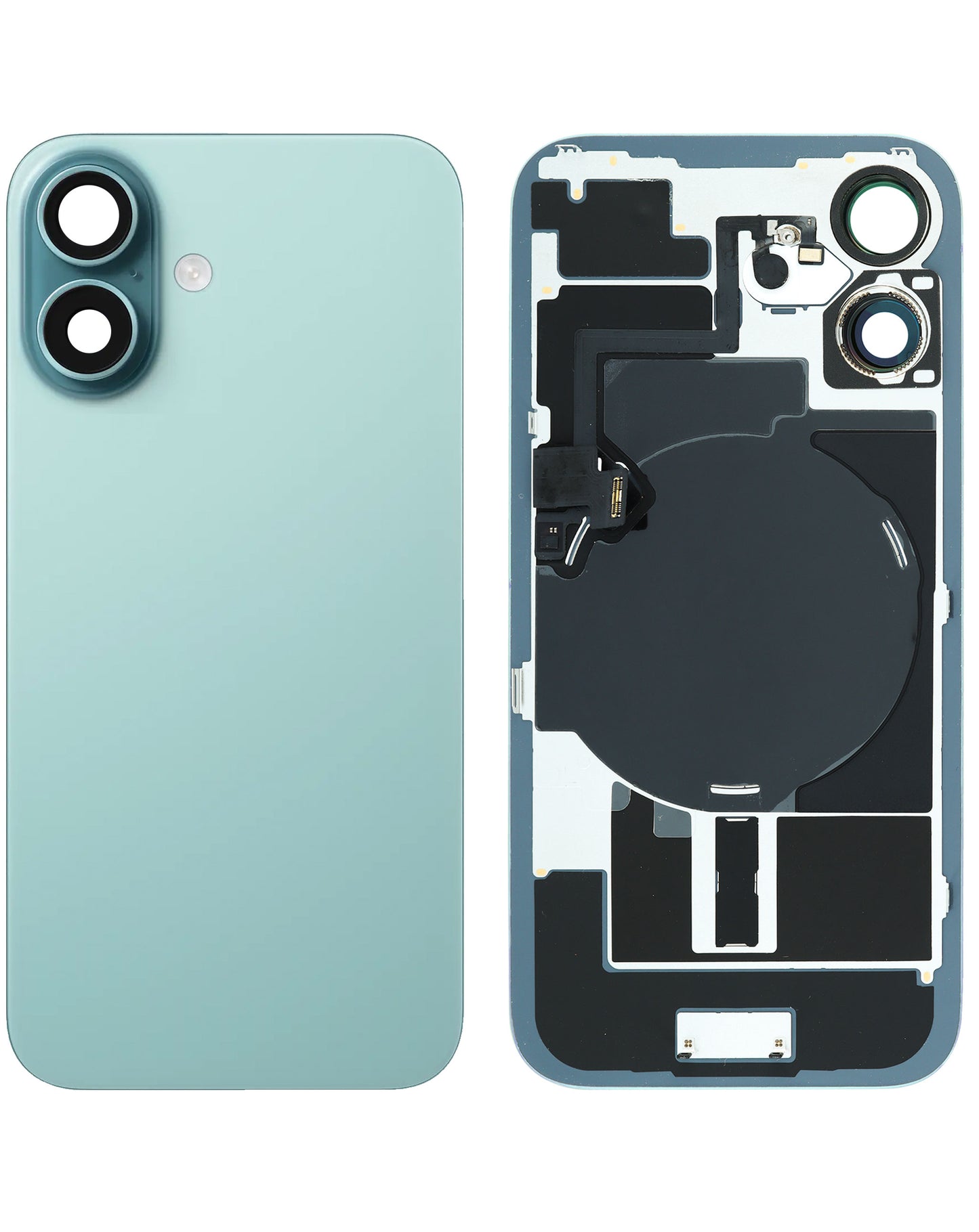 Back Glass for iPhone 16 (Teal) (Service Pack)