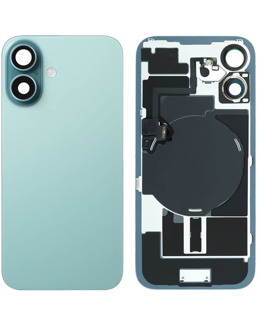 Back Glass for iPhone 16 (Teal) (Service Pack)