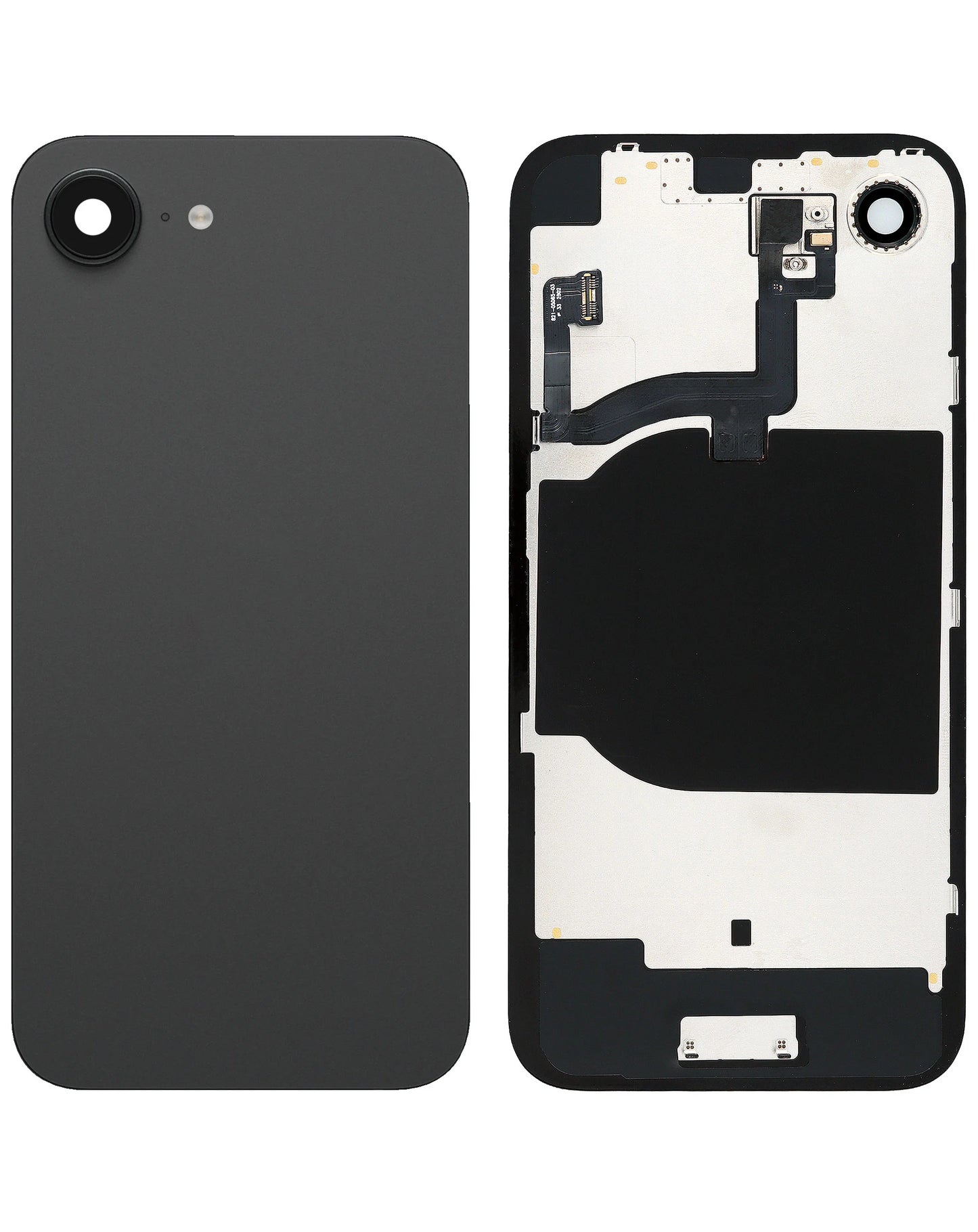 Back Glass for iPhone 16e (Black) (Service Pack)