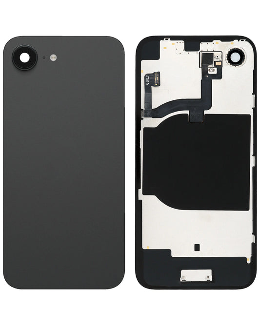 Back Glass for iPhone 16e (Black) (Service Pack)