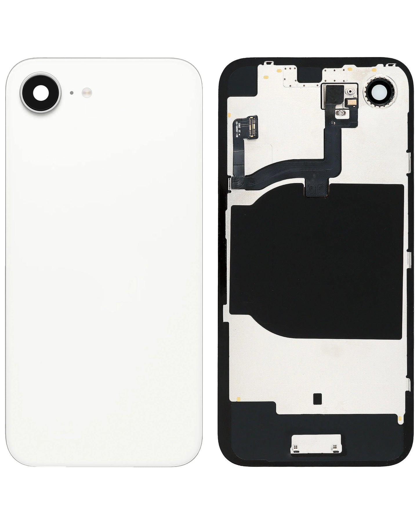 Back Glass for iPhone 16e (White) (Service Pack)