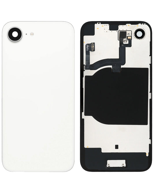 Back Glass for iPhone 16e (White) (Service Pack)