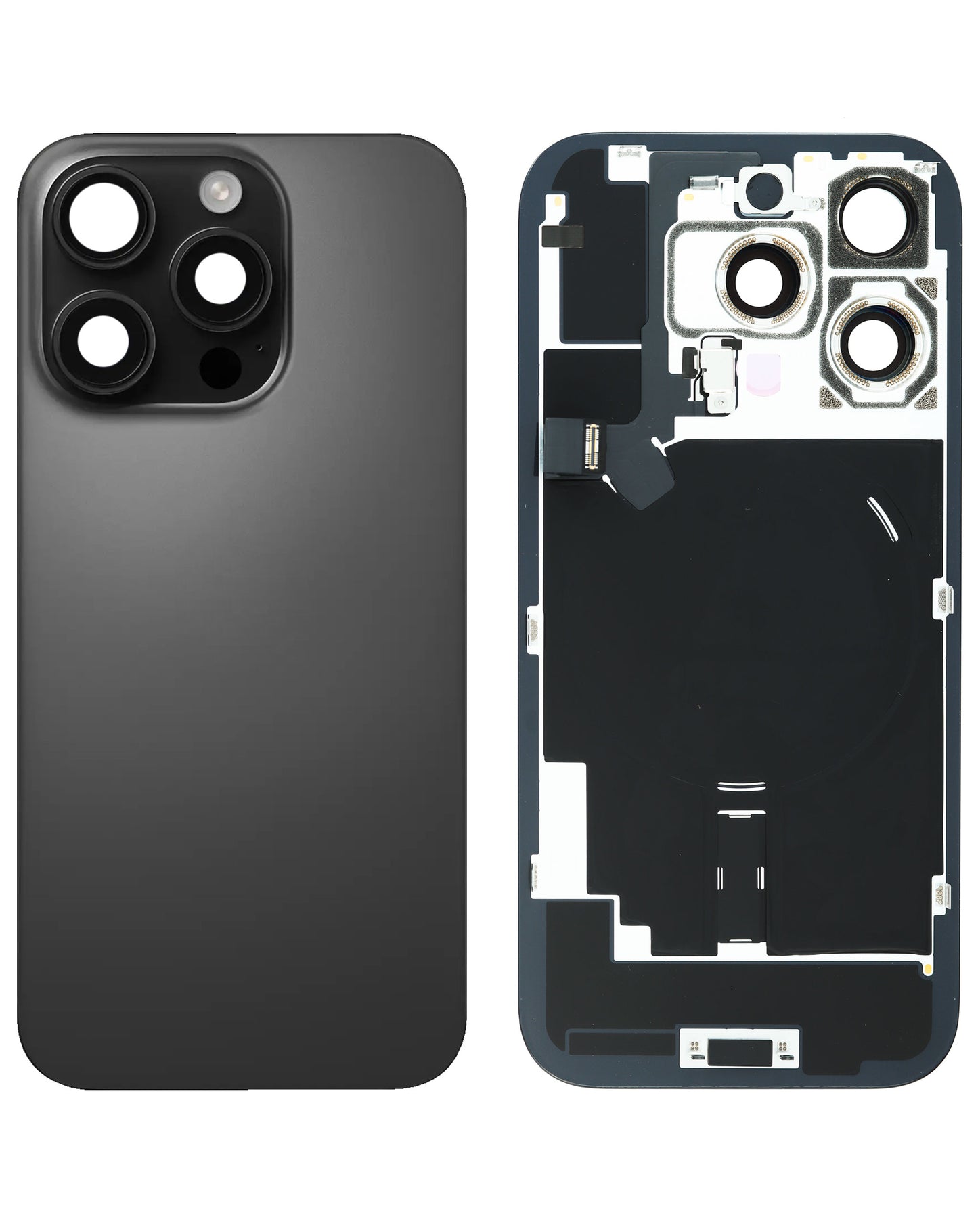 Back Glass for iPhone 16 Pro (Black Titanium) (Service Pack)