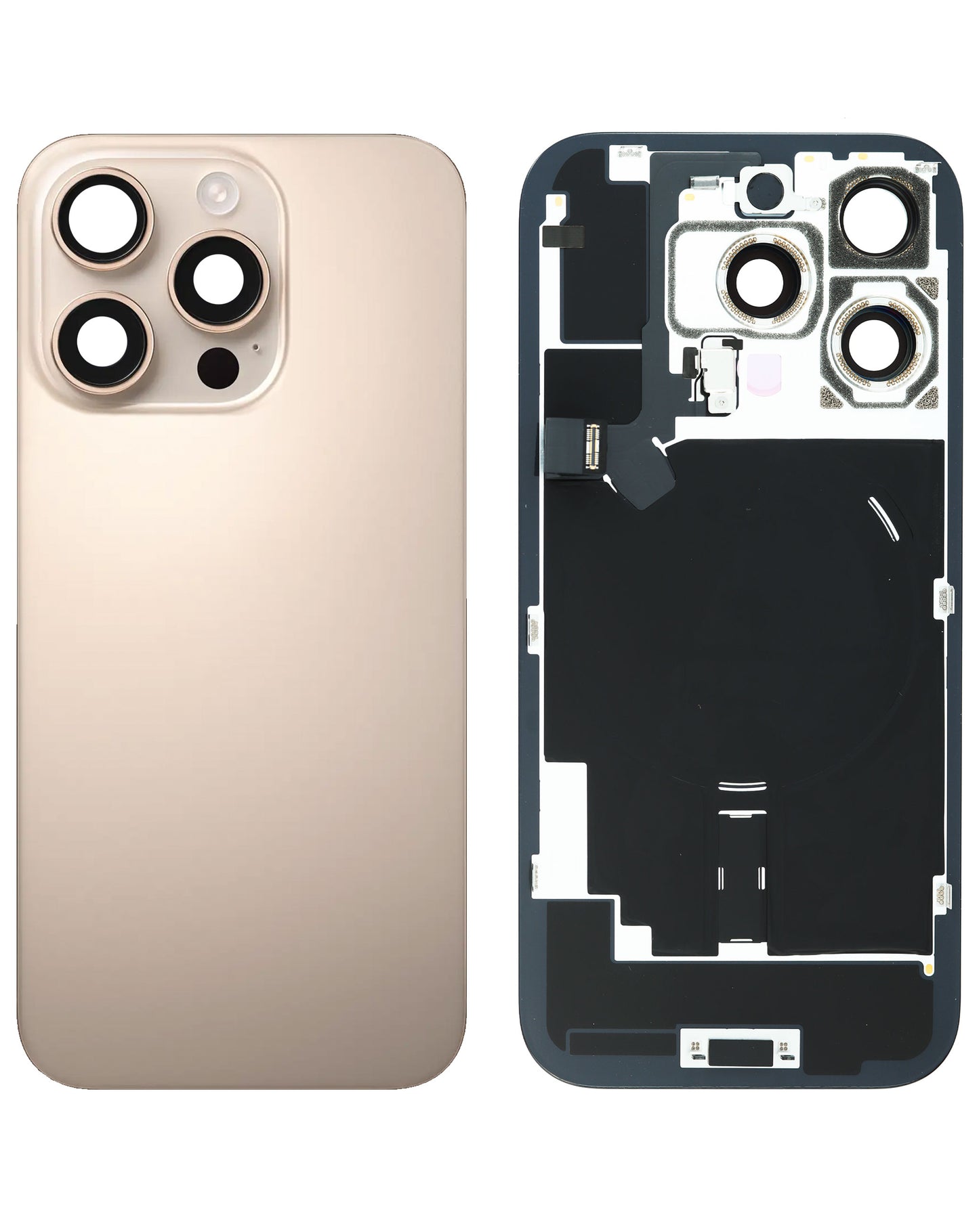 Back Glass for iPhone 16 Pro (Desert Titanium) (Service Pack)