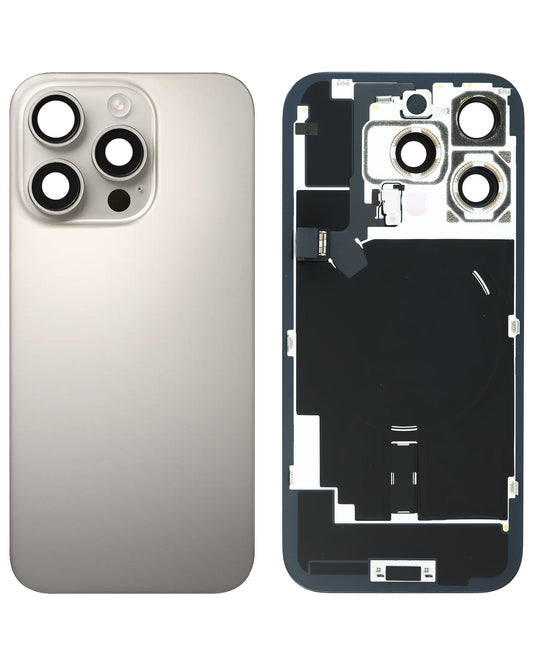 Back Glass for iPhone 16 Pro (Natural Titanium) (Service Pack)