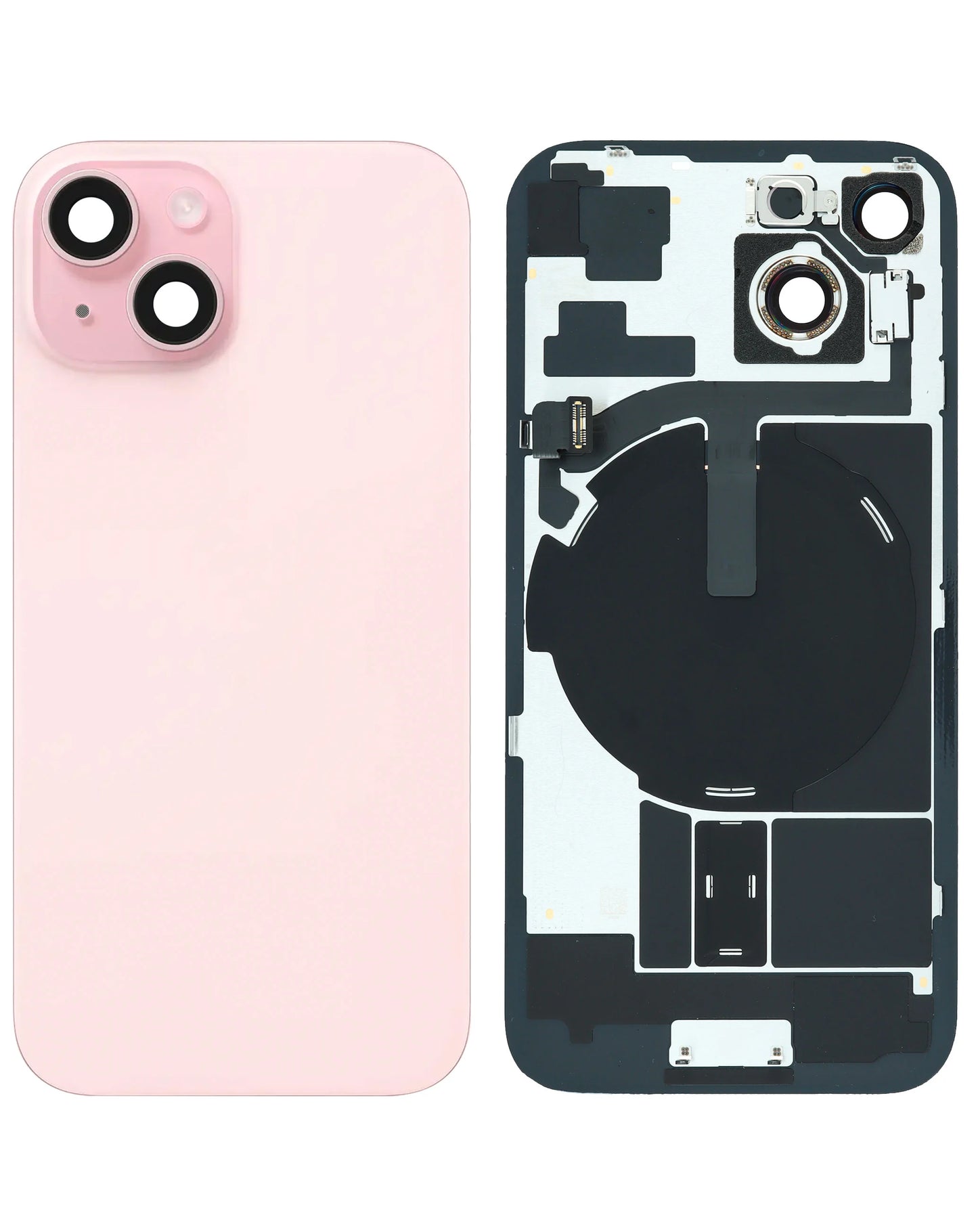 Back Glass for iPhone 15 (Pink) (Service Pack)