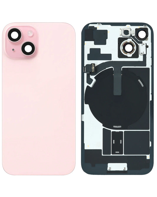 Back Glass for iPhone 15 (Pink) (Service Pack)