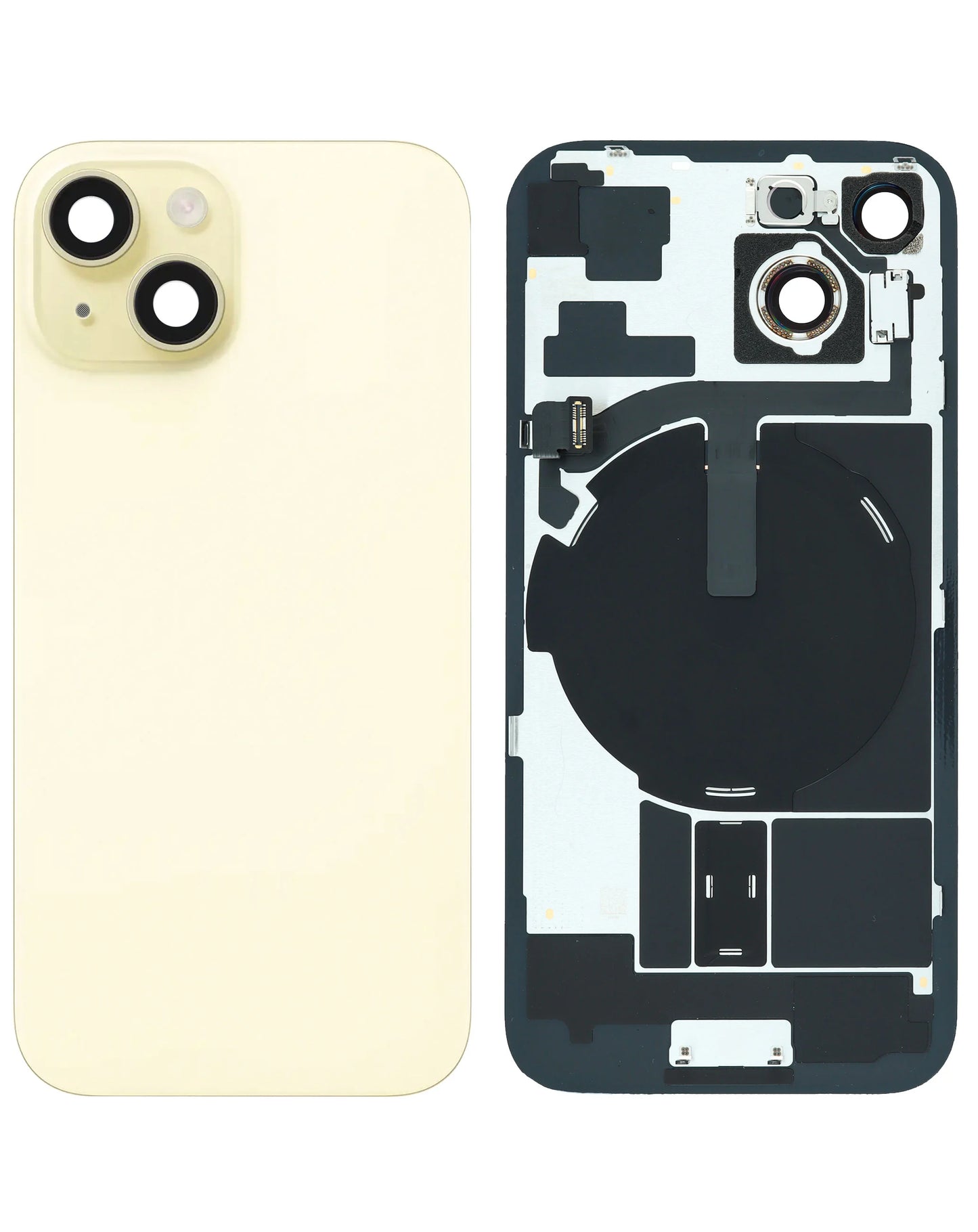 Back Glass for iPhone 15 (Yellow) (Service Pack)
