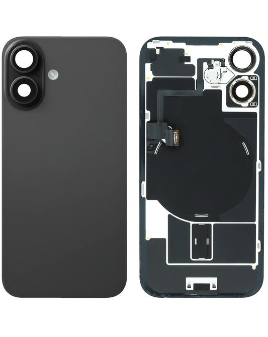 Back Glass for iPhone 16 (Black)(Service Pack)
