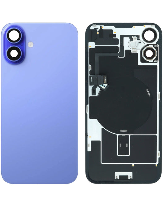 Back Glass for iPhone 16 Plus (Ultramarine) (Service Pack)
